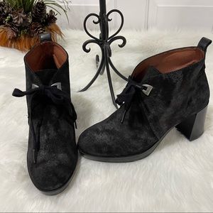 Hispanitas Black Suede Heeled Bootie - 38 (8)